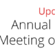 Annual General Meeting 2017 Update
