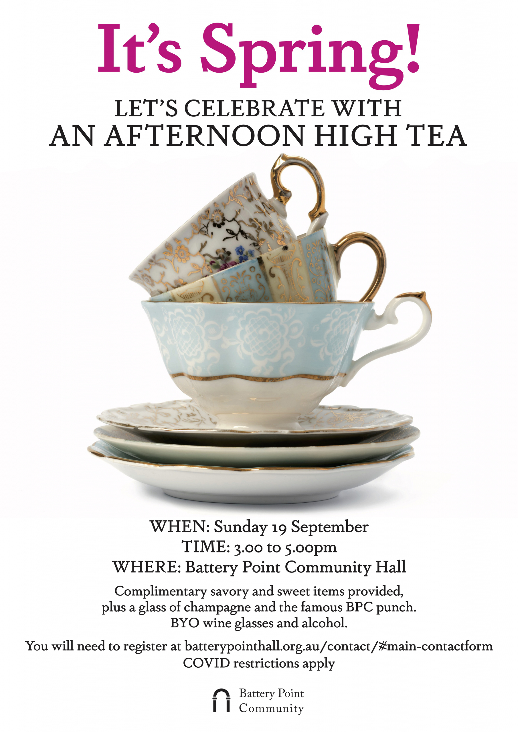 High Tea invitation Poster