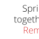 Spring Get Together Reminder