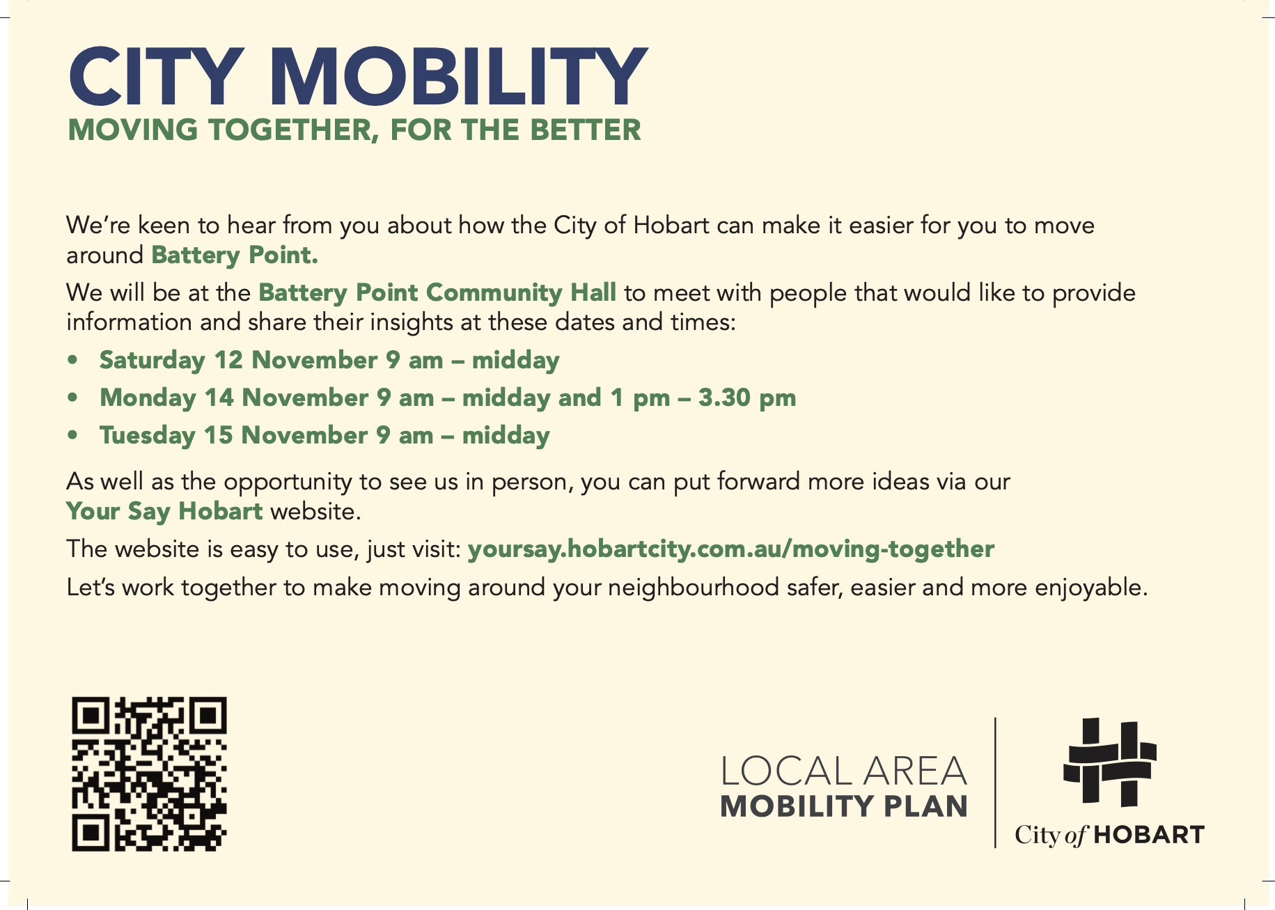 Local Area Mobility Plan Battery Point