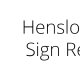 Henslowe Park Sign Replaced